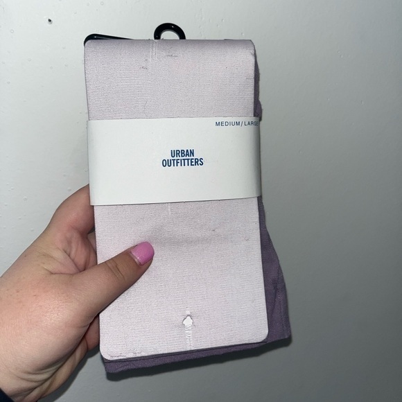 NEW URBAN OUTFITTERS Light Purple Distressed Tights Medium/Large - Picture 4 of 5